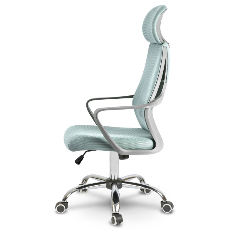 Praga mikromesh biuro fotelis - šviesiai mėlynas
