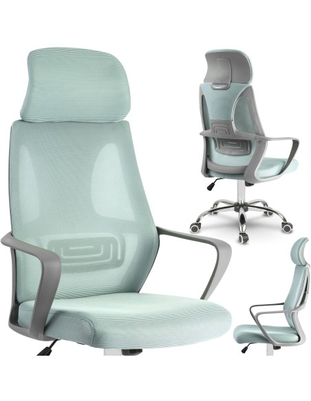 Praga mikromesh biuro fotelis - šviesiai mėlynas Praga mikromesh biuro fotelis - šviesiai mėlynas