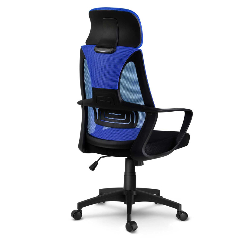 Praga mikromesh biuro fotelis - mėlynas