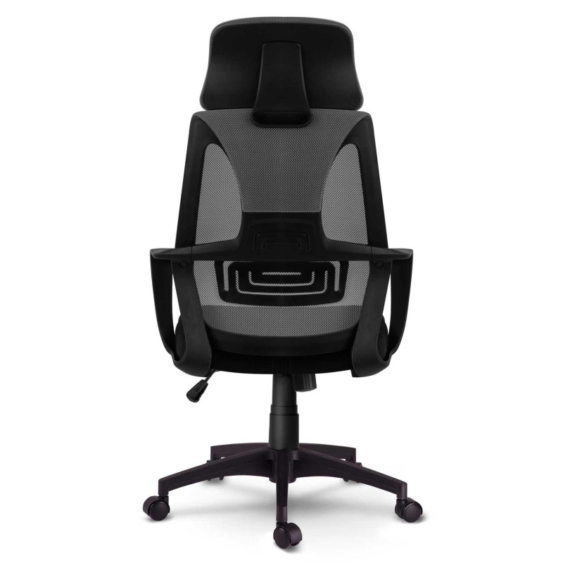 Praga mikromesh biuro fotelis - pilkas