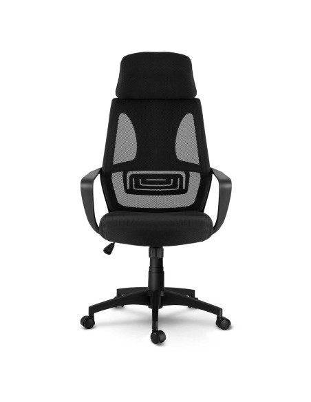 Praga mikromesh biuro fotelis - juodas Praga mikromesh biuro fotelis - juodas