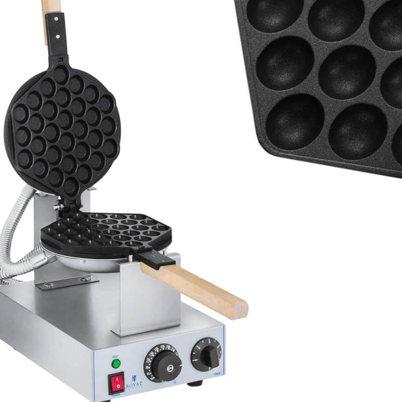 Vaflinė burbulinė vaflinė 1415W Royal Catering RCWM-1400-B