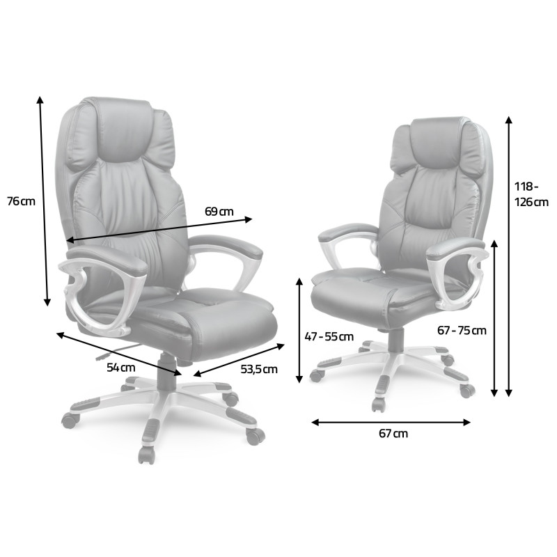 Odinis biuro fotelis Sofotel EG-227 rudas