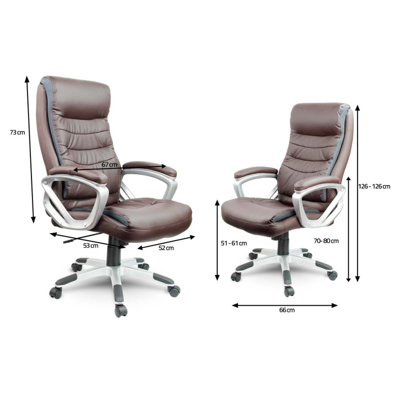 Odinis biuro fotelis Sofotel EG-226 rudas