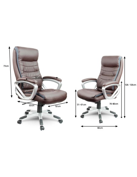 Odinis biuro fotelis Sofotel EG-226 rudas Odinis biuro fotelis Sofotel EG-226 rudas