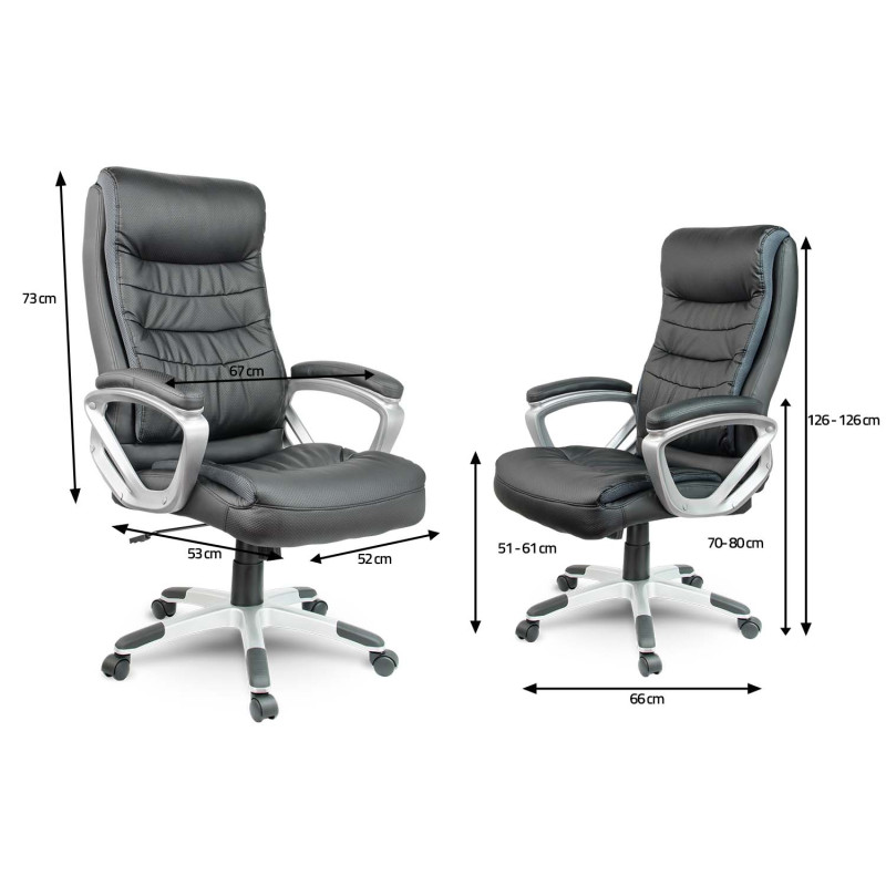 Odinis biuro fotelis Sofotel EG-226 juodas