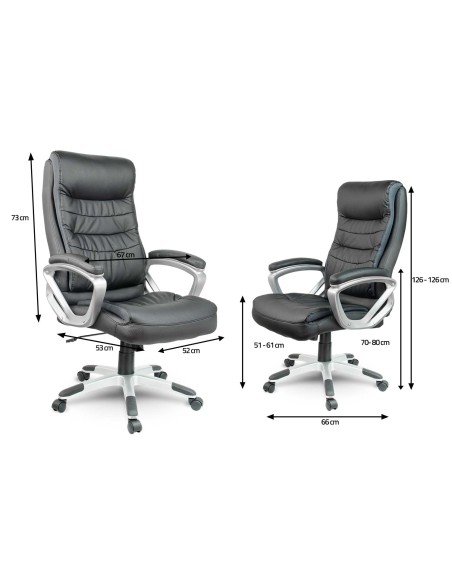 Odinis biuro fotelis Sofotel EG-226 juodas Odinis biuro fotelis Sofotel EG-226 juodas