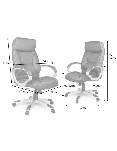 Odinis biuro fotelis Sofotel EG-223 rudas Odinis biuro fotelis Sofotel EG-223 rudas