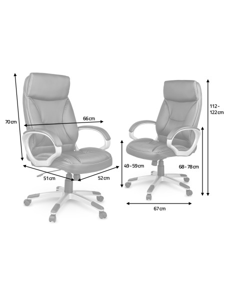 Odinis biuro fotelis Sofotel EG-223 juodas Odinis biuro fotelis Sofotel EG-223 juodas