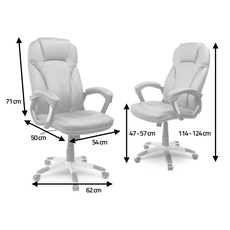 Odinis biuro fotelis Sofotel EG-222 juodas