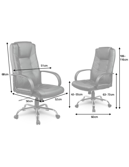 Odinis biuro fotelis Sofotel EG-221 rudas Odinis biuro fotelis Sofotel EG-221 rudas