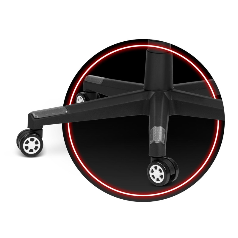 Juodai balta žaidimų kėdė Shiro