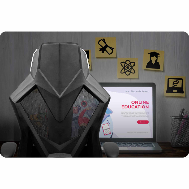 Juodai balta žaidimų kėdė Shiro