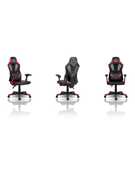 Juoda ir raudona Shiro žaidimų kėdė Juoda ir raudona Shiro žaidimų kėdė