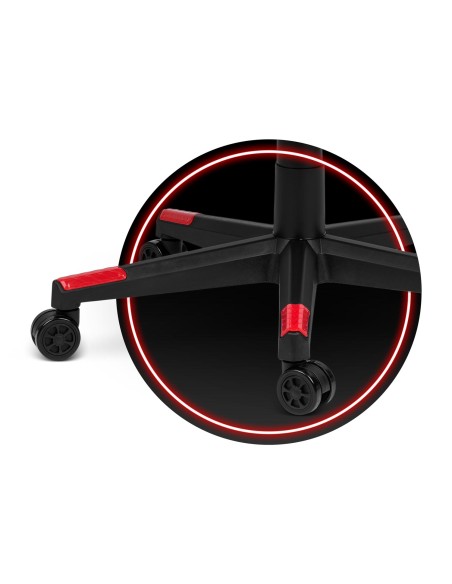 Juoda ir raudona Shiro žaidimų kėdė Juoda ir raudona Shiro žaidimų kėdė