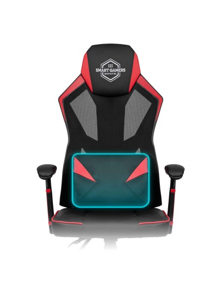 Juoda ir raudona Shiro žaidimų kėdė Juoda ir raudona Shiro žaidimų kėdė