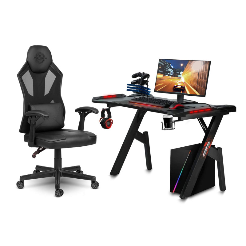 Shiro juoda žaidimų kėdė