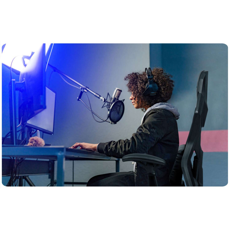 Shiro juoda žaidimų kėdė