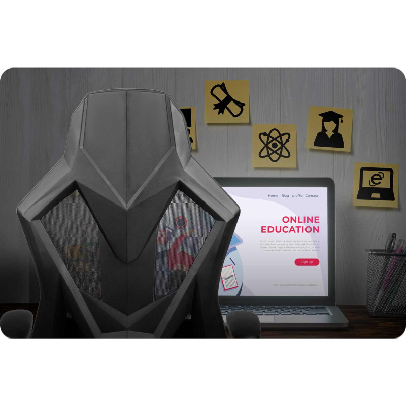 Shiro juoda žaidimų kėdė