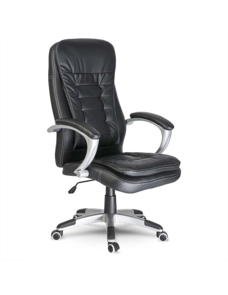 Toronto juoda odinė biuro kėdė Toronto juoda odinė biuro kėdė