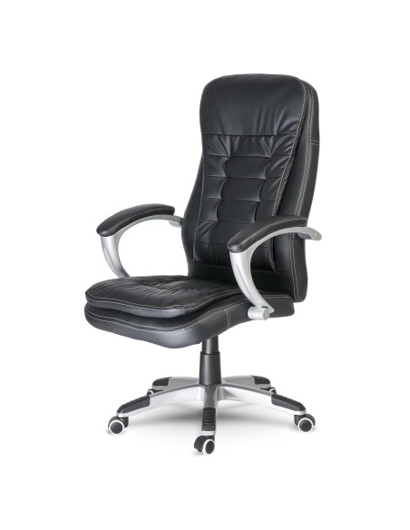 Toronto juoda odinė biuro kėdė Toronto juoda odinė biuro kėdė