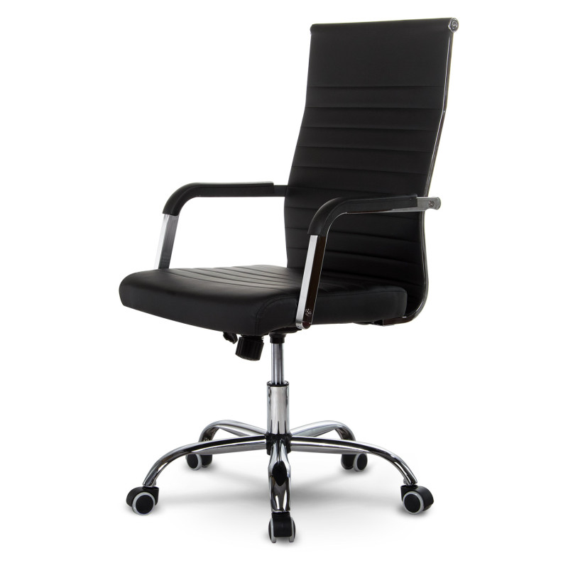 Biuro fotelis modernaus dizaino So fotelis Boston juodas