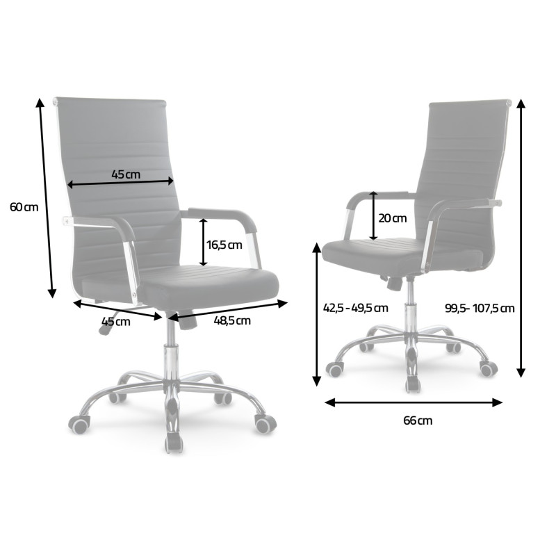 Biuro fotelis modernaus dizaino So fotelis Boston juodas