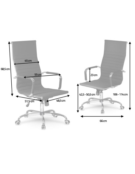 Modernaus dizaino biuro fotelis Sofotel Tokio pilka Modernaus dizaino biuro fotelis Sofotel Tokio pilka