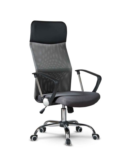 Biuro fotelis pagamintas iš mikro tinklelio So fotelis Sydney tamsiai pilka Biuro fotelis pagamintas iš mikro tinklelio So fotelis Sydney tamsiai pilka