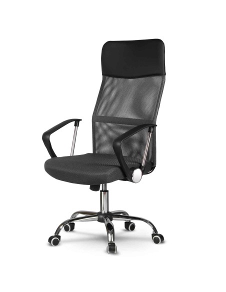 Biuro fotelis pagamintas iš mikro tinklelio So fotelis Sydney tamsiai pilka Biuro fotelis pagamintas iš mikro tinklelio So fotelis Sydney tamsiai pilka