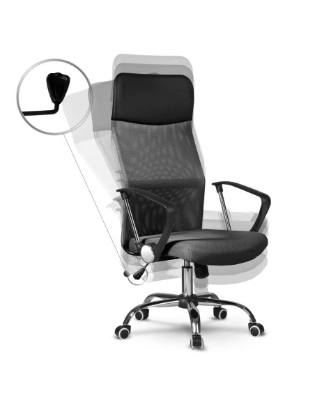 Biuro fotelis pagamintas iš mikro tinklelio So fotelis Sydney tamsiai pilka Biuro fotelis pagamintas iš mikro tinklelio So fotelis Sydney tamsiai pilka