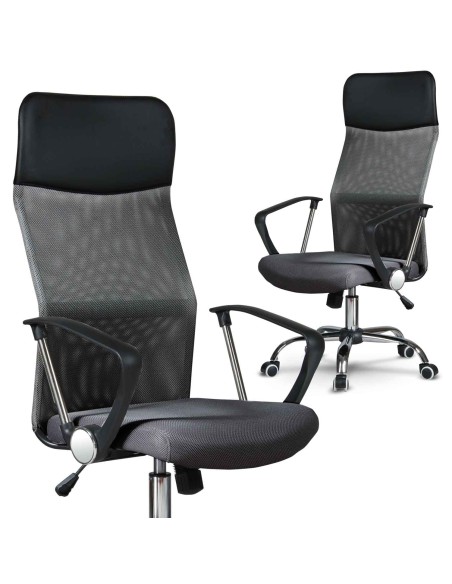 Biuro fotelis pagamintas iš mikro tinklelio So fotelis Sydney tamsiai pilka Biuro fotelis pagamintas iš mikro tinklelio So fotelis Sydney tamsiai pilka