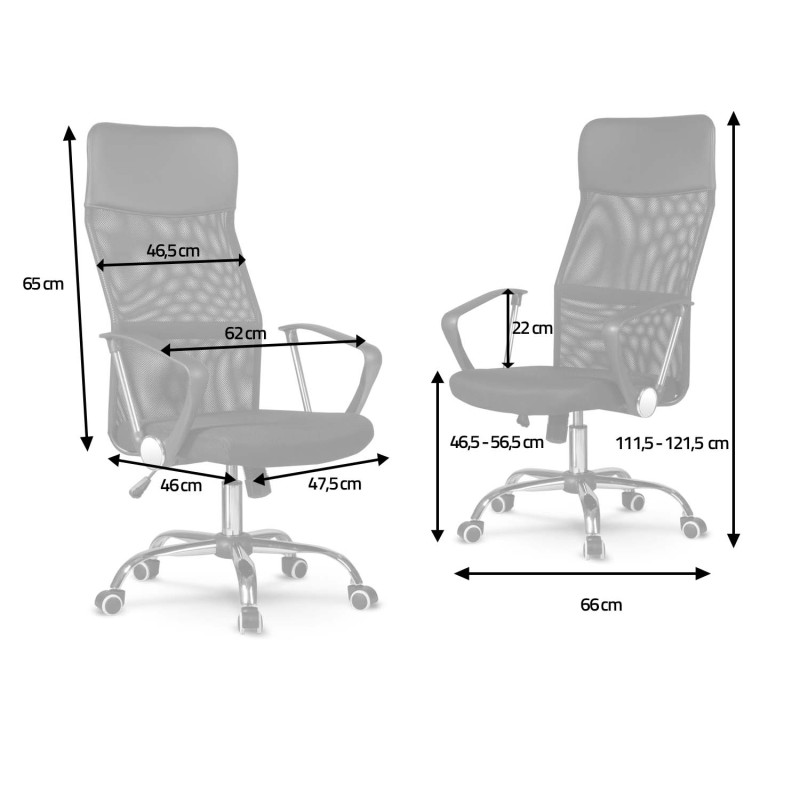 Biuro fotelis pagamintas iš mikro tinklelio So fotelis Sydney tamsiai pilka