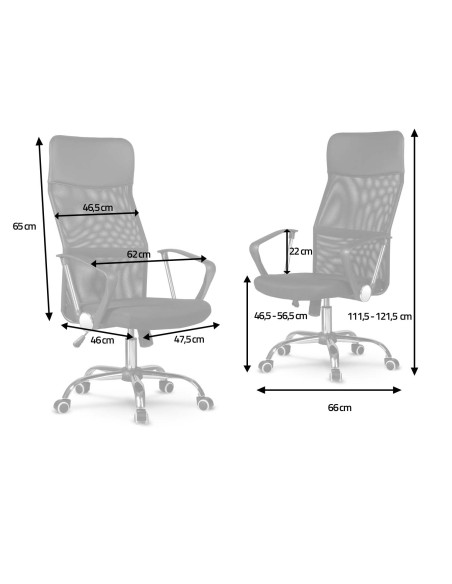 Biuro fotelis pagamintas iš mikro tinklelio So fotelis Sydney tamsiai pilka Biuro fotelis pagamintas iš mikro tinklelio So fotelis Sydney tamsiai pilka