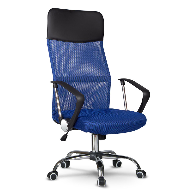 Sidney mėlynas mikrotinklo biuro fotelis