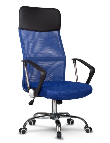Sidney mėlynas mikrotinklo biuro fotelis Sidney mėlynas mikrotinklo biuro fotelis