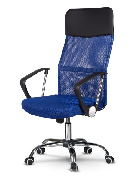 Sidney mėlynas mikrotinklo biuro fotelis Sidney mėlynas mikrotinklo biuro fotelis