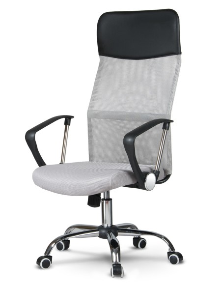 Biuro fotelis pagamintas iš mikrotinklo So fotelis Sydney šviesiai pilkas Biuro fotelis pagamintas iš mikrotinklo So fotelis Sydney šviesiai pilkas