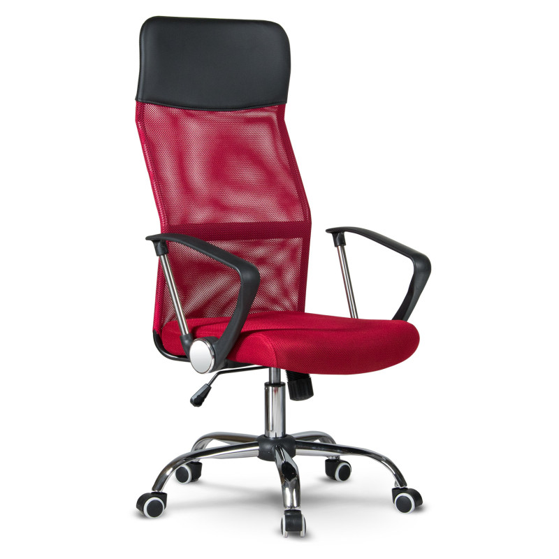 Sidney raudonas mikrotinklo biuro fotelis