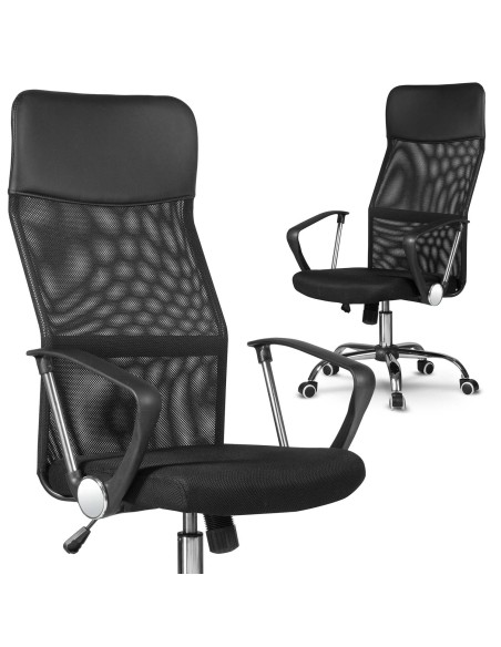 Sidney juodas mikrotinklo biuro fotelis Sidney juodas mikrotinklo biuro fotelis