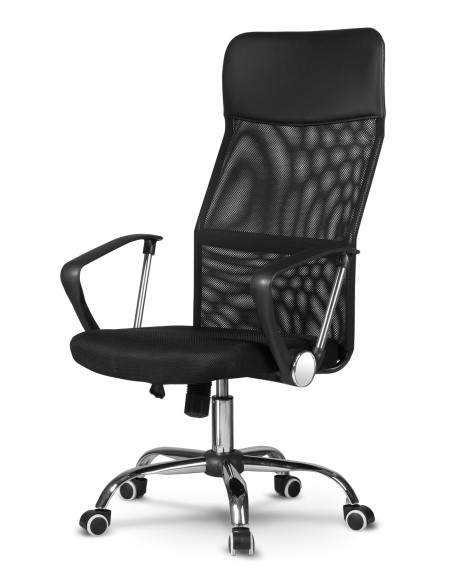 Sidney juodas mikrotinklo biuro fotelis Sidney juodas mikrotinklo biuro fotelis