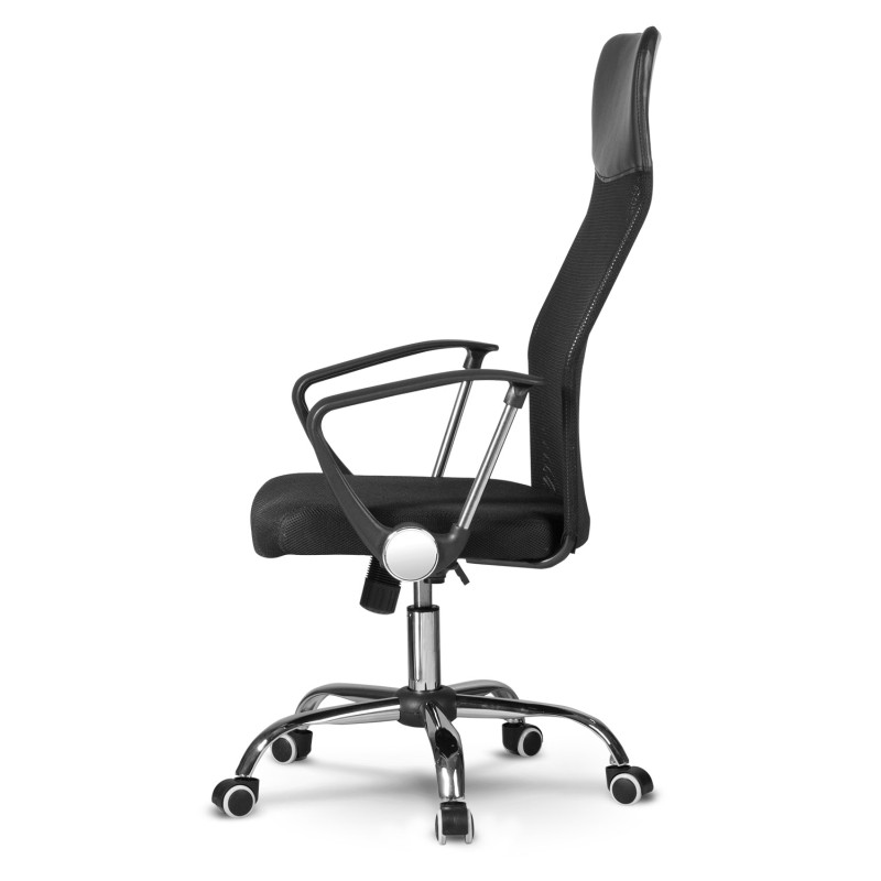 Sidney juodas mikrotinklo biuro fotelis