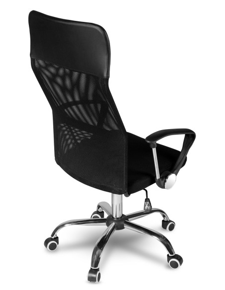 Sidney juodas mikrotinklo biuro fotelis Sidney juodas mikrotinklo biuro fotelis