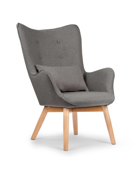 Sparnas fotelis su kėdute Sofotel Norse pilka Sparnas fotelis su kėdute Sofotel Norse pilka