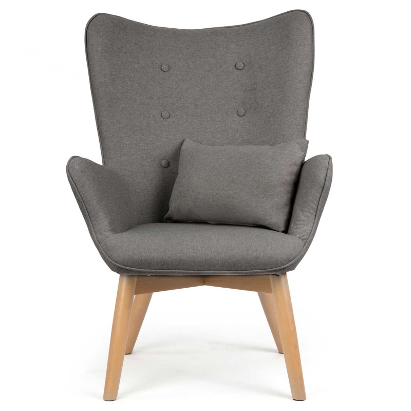 Sparnas fotelis su kėdute Sofotel Norse pilka