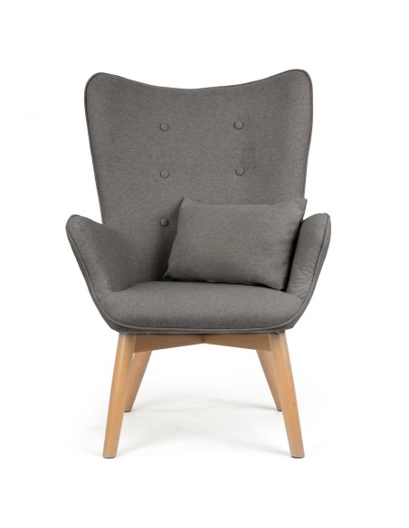 Sparnas fotelis su kėdute Sofotel Norse pilka Sparnas fotelis su kėdute Sofotel Norse pilka