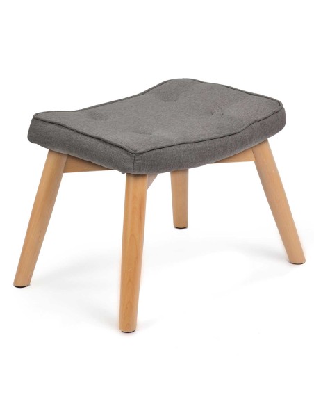 Sparnas fotelis su kėdute Sofotel Norse pilka Sparnas fotelis su kėdute Sofotel Norse pilka