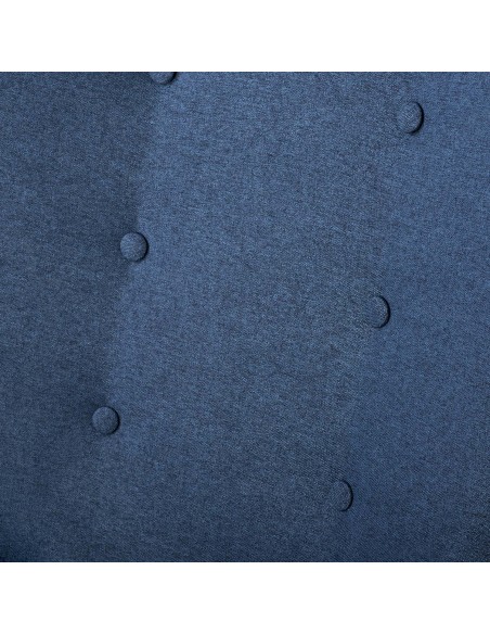 Skandinaviškos mėlynos spalvos fotelis su atramomis Skandinaviškos mėlynos spalvos fotelis su atramomis