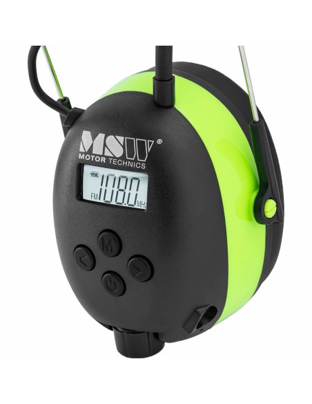 Ausinės, izoliuojančios garsą, aktyvūs apsauginiai trukdžiai su AUX MP3 Bluetooth radiju - žalia Ausinės, izoliuojančios garsą, aktyvūs apsauginiai trukdžiai su AUX MP3 Bluetooth radiju - žalia