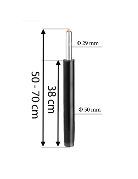 Hocker keltuvas 53-73 cm juodas Hocker keltuvas 53-73 cm juodas